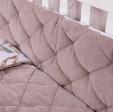 Дитячий постільний комплект Baby Veres Velour Mocco leaves (5 одиниць), бавовна-велюр